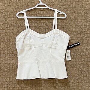 NEW Design Lab Lord & Taylor Cream Camisole Top